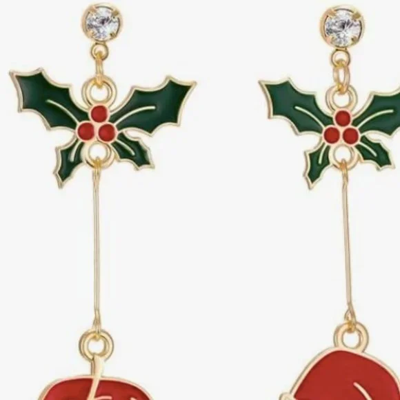 Christmas Stud Earrings - Picture 2 of 2